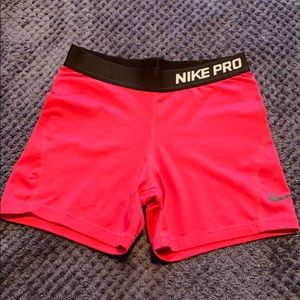 Pink Nike Pro Spandex